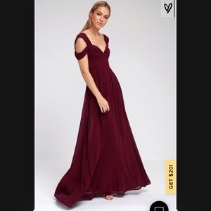 Lulu’s Make Me Move dress- Burgundy